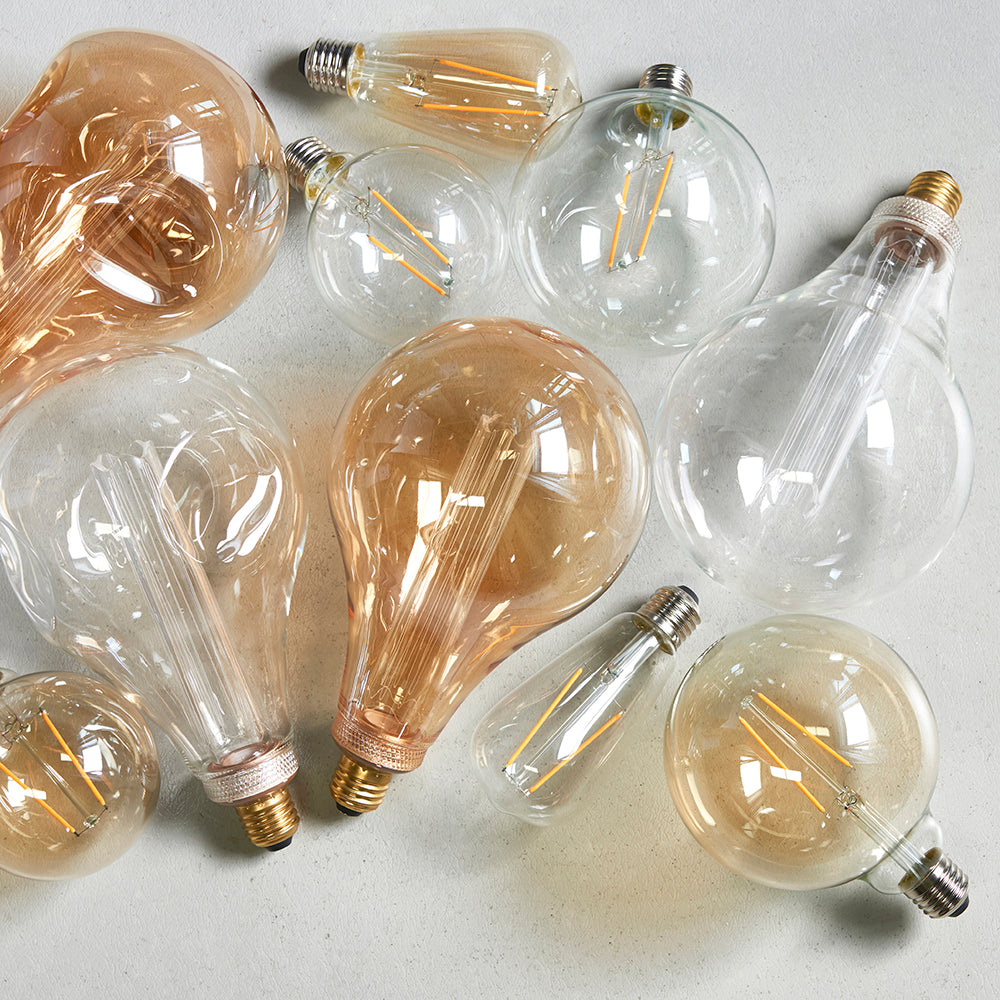 Endon Lighting 77111 E27 Led Filament Globe 1Lt Accessory Amber Glass
