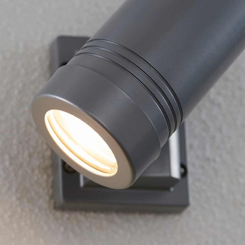 Endon Lighting 78837 Gigo 2Lt Wall Aluminium & Clear Glass