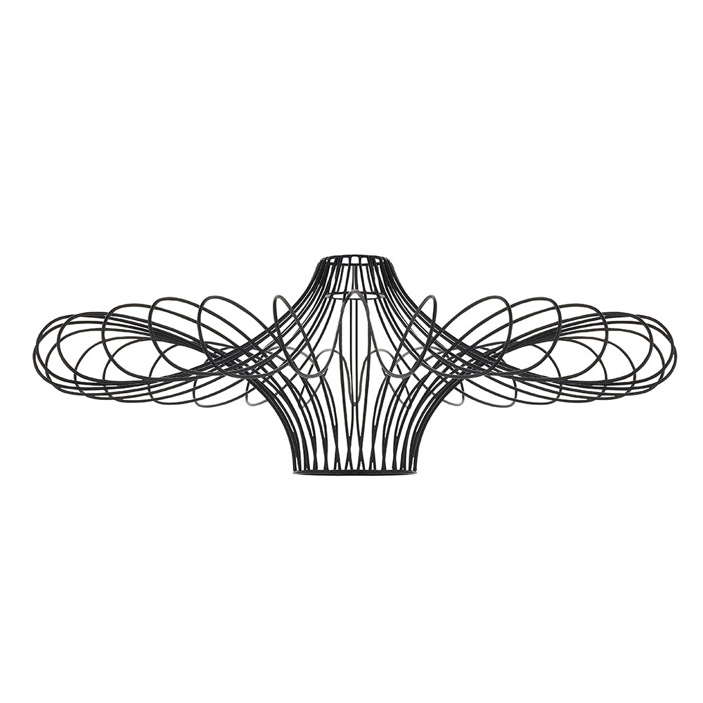 Endon Lighting 79622 Curl 1Lt Pendant Easyfit Matt Black