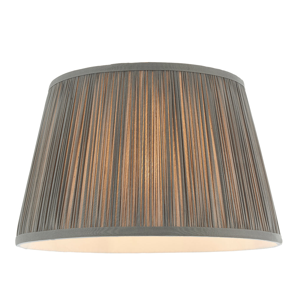 Endon Lighting 79626 Freya 1Lt Shade Charcoal Grey Silk