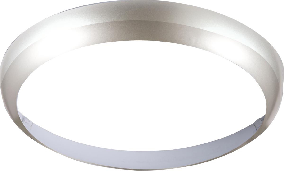 Matt Silver Bezel for 24W LED Bulkhead 400mm