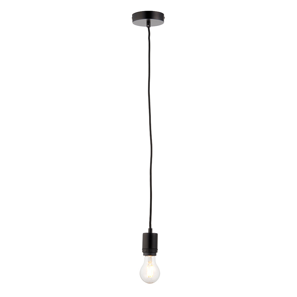 Endon Lighting 80637 Studio 1Lt Pendant Matt Black
