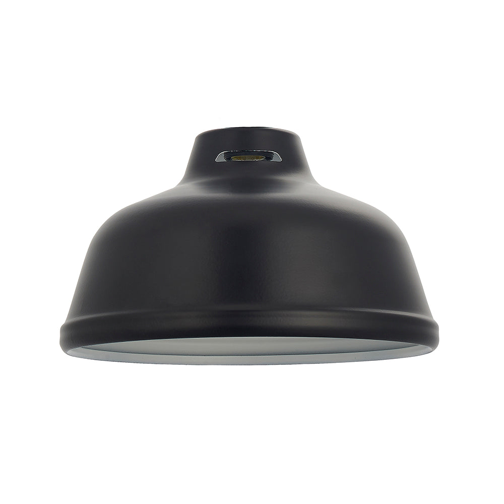 Endon Lighting 80646 Mono 1Lt Pendant Easyfit Matt Black & Matt White Paint