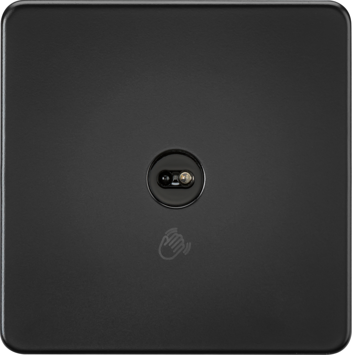 230V 1G 1-way Touchless Switch - Matt Black