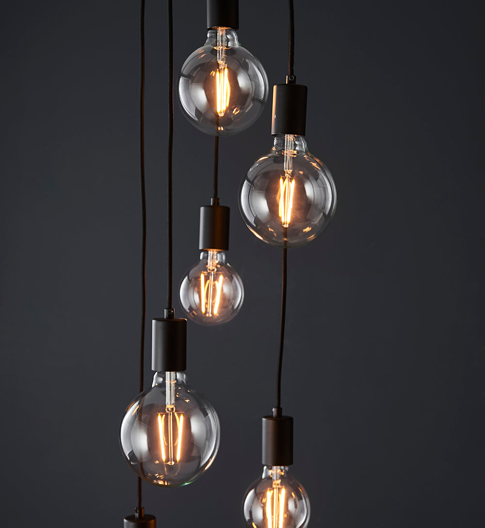 Endon Lighting 81535 Studio 6Lt Pendant Matt Black