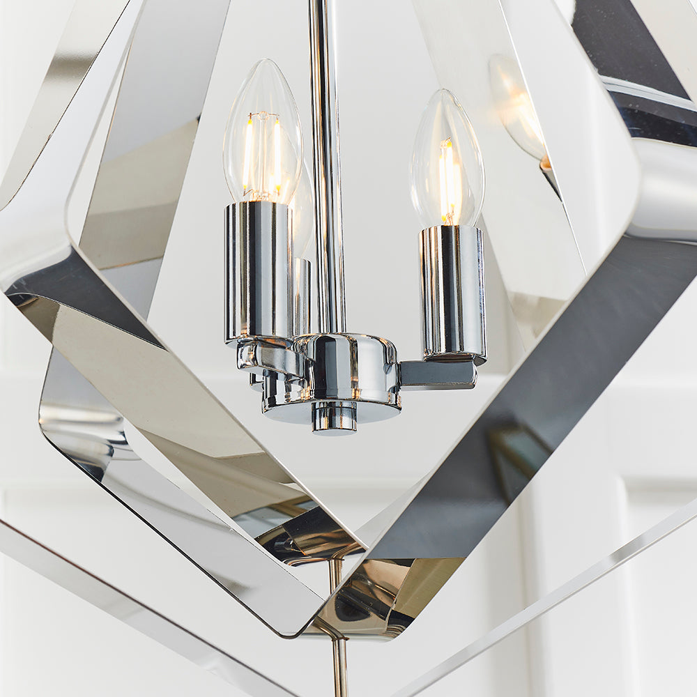 Endon Lighting 81928 Riona 3Lt Pendant Chrome Plate