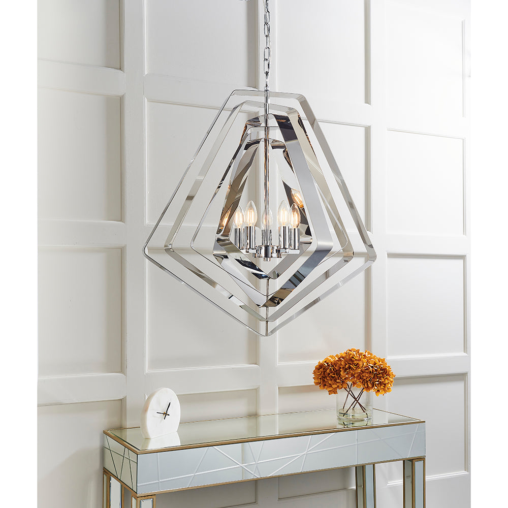 Endon Lighting 81929 Riona 5Lt Pendant Chrome Plate