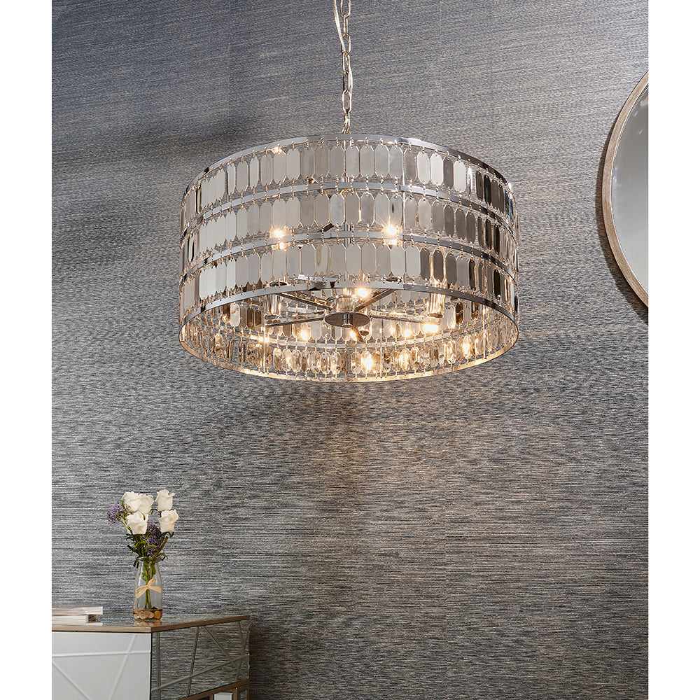 Endon Lighting 81965 Eldora 5Lt Pendant Chrome Plate