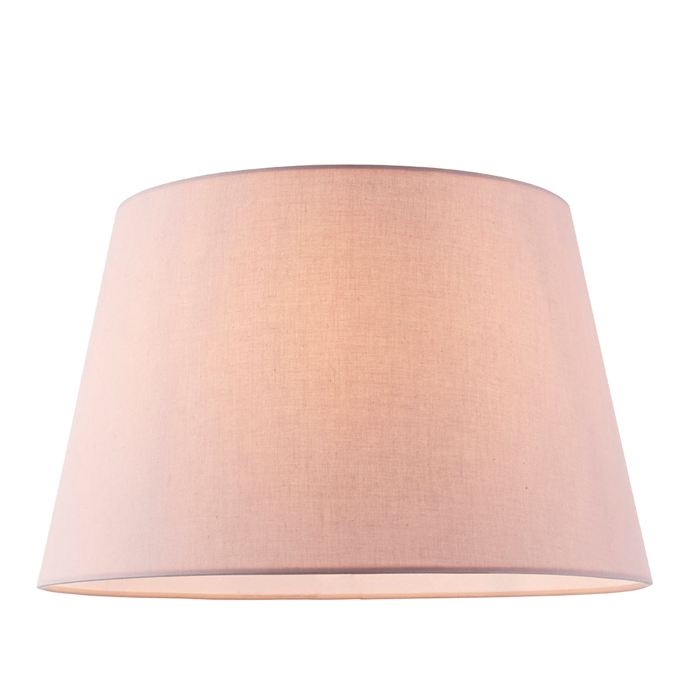 Endon Lighting 90136 Evie 1Lt Shade Pink Cotton