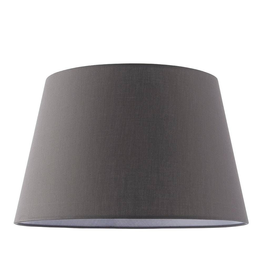 Endon Lighting 90137 Evie 1Lt Shade Charcoal Grey Cotton