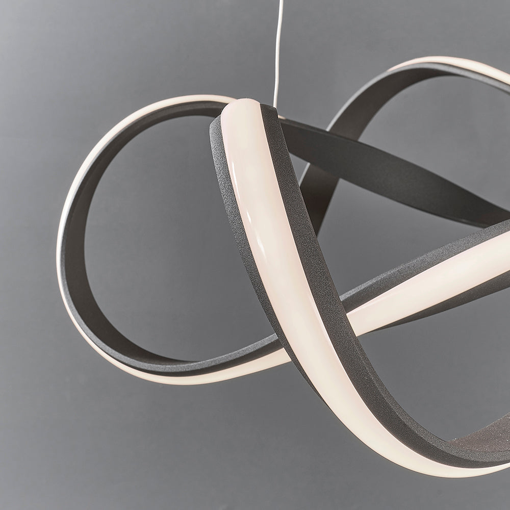 Endon Lighting 90322 Synergy 1Lt Pendant Textured Coffee Paint & White Silicone