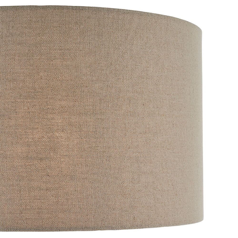 Endon Lighting 90552 Mae 1Lt Shade Taupe Linen & Taupe Fabric