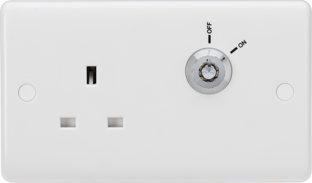 13A 1G DP Lockable socket