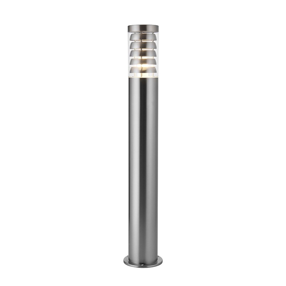 Endon Lighting 91814 Tangley 1Lt Floor Brushed Stainless Steel & Clear Pc