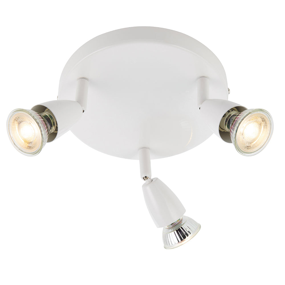 Endon Lighting 91824 Ascoli 3Lt Spot Gloss White