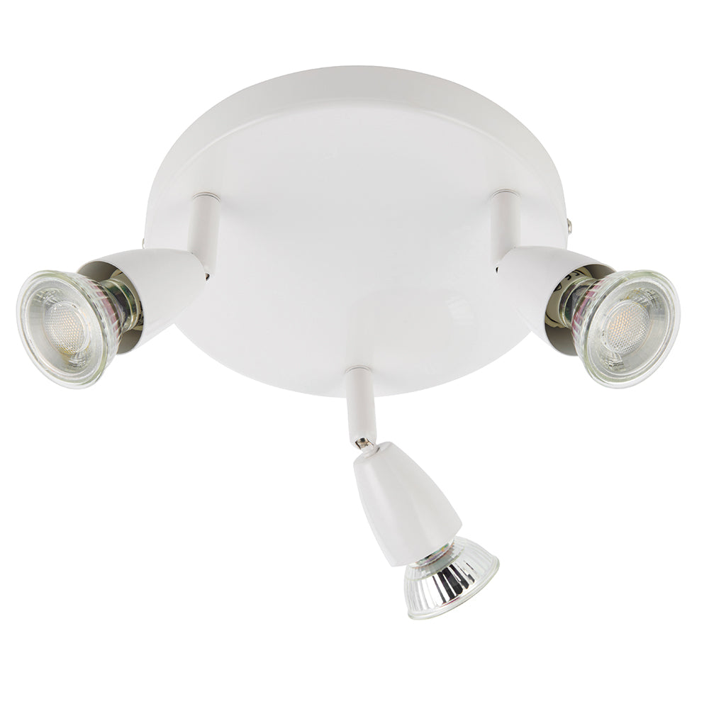 Endon Lighting 91824 Ascoli 3Lt Spot Gloss White