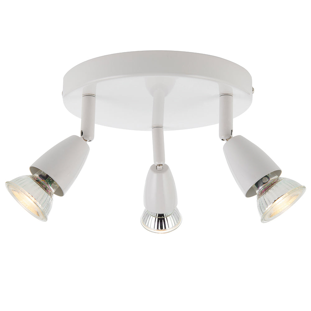 Endon Lighting 91824 Ascoli 3Lt Spot Gloss White