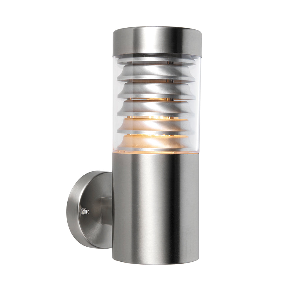 Endon Lighting 91826 Eaves 1Lt Wall Marine Grade Br Stainless Steel & Clear Pc