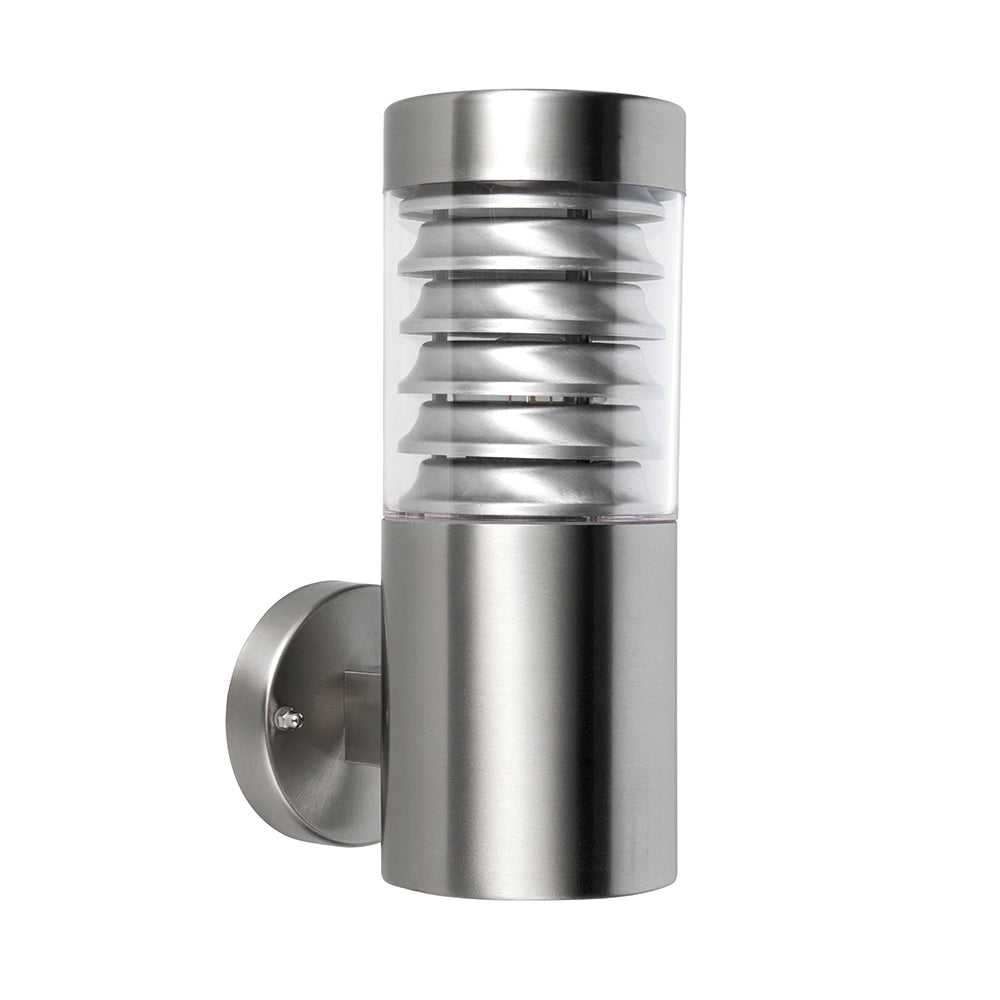 Endon Lighting 91826 Eaves 1Lt Wall Marine Grade Br Stainless Steel & Clear Pc
