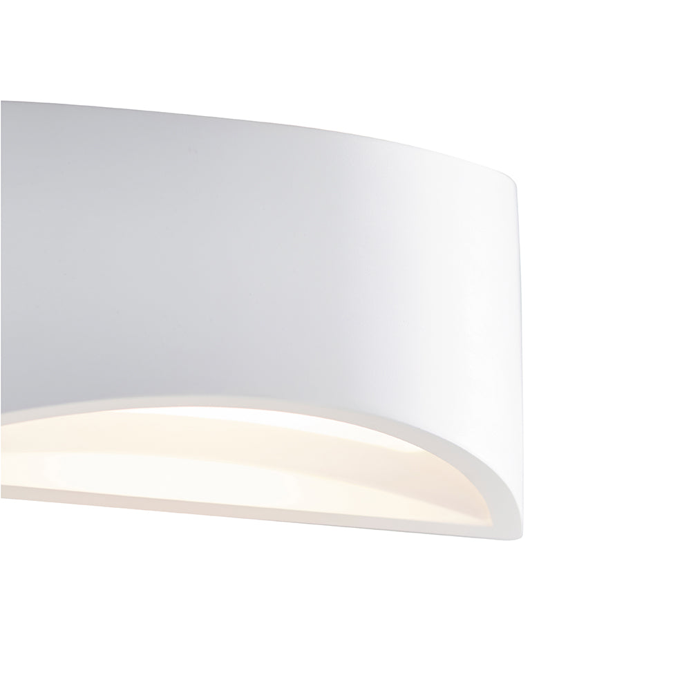 Endon Lighting 91844 Toft 1Lt Wall White Plaster