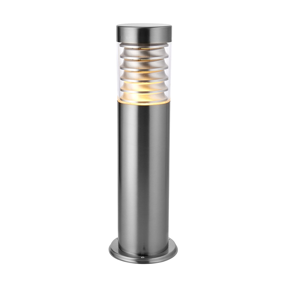 Endon Lighting 91906 Eaves 1Lt Floor Marine Grade Br Stainless Steel & Clear Pc