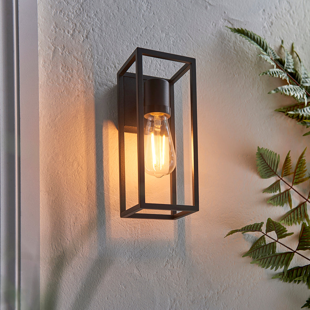Endon Lighting 91993 Herbert 1Lt Wall Textured Black