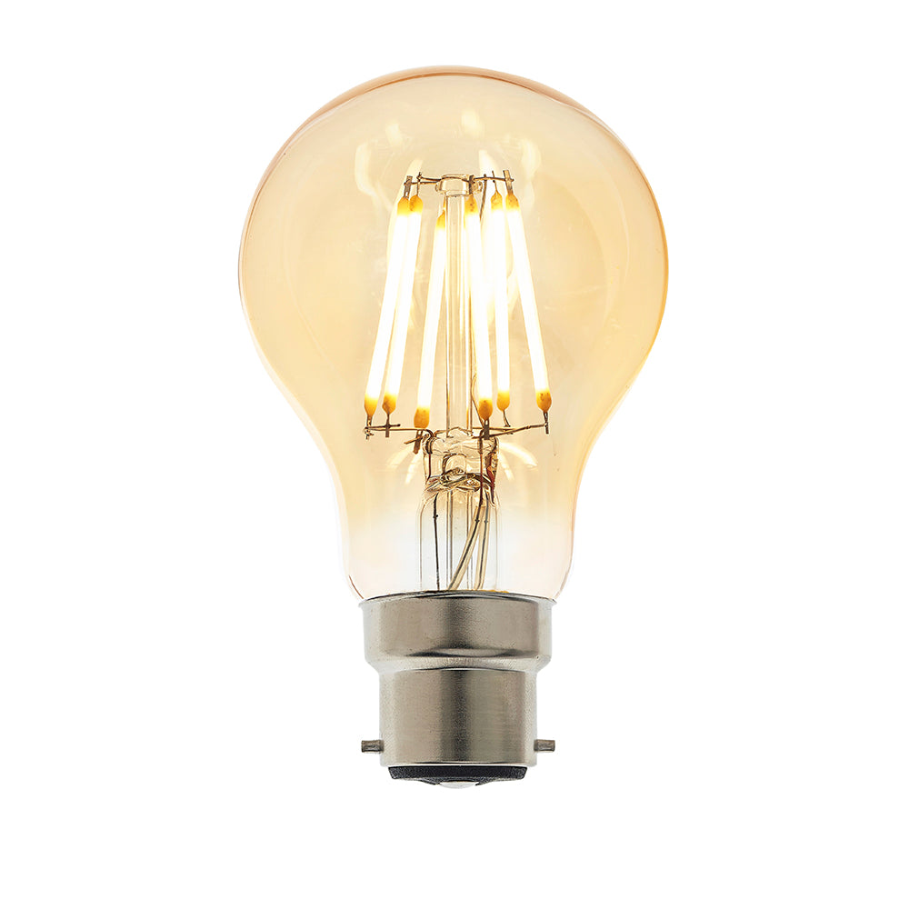 Endon Lighting 93029 B22 Led Filament Gls 1Lt Accessory Amber Glass