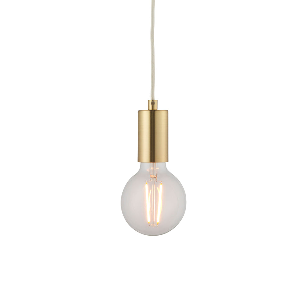 Endon Lighting 94370 Maio 1Lt Pendant Satin Brass Plate
