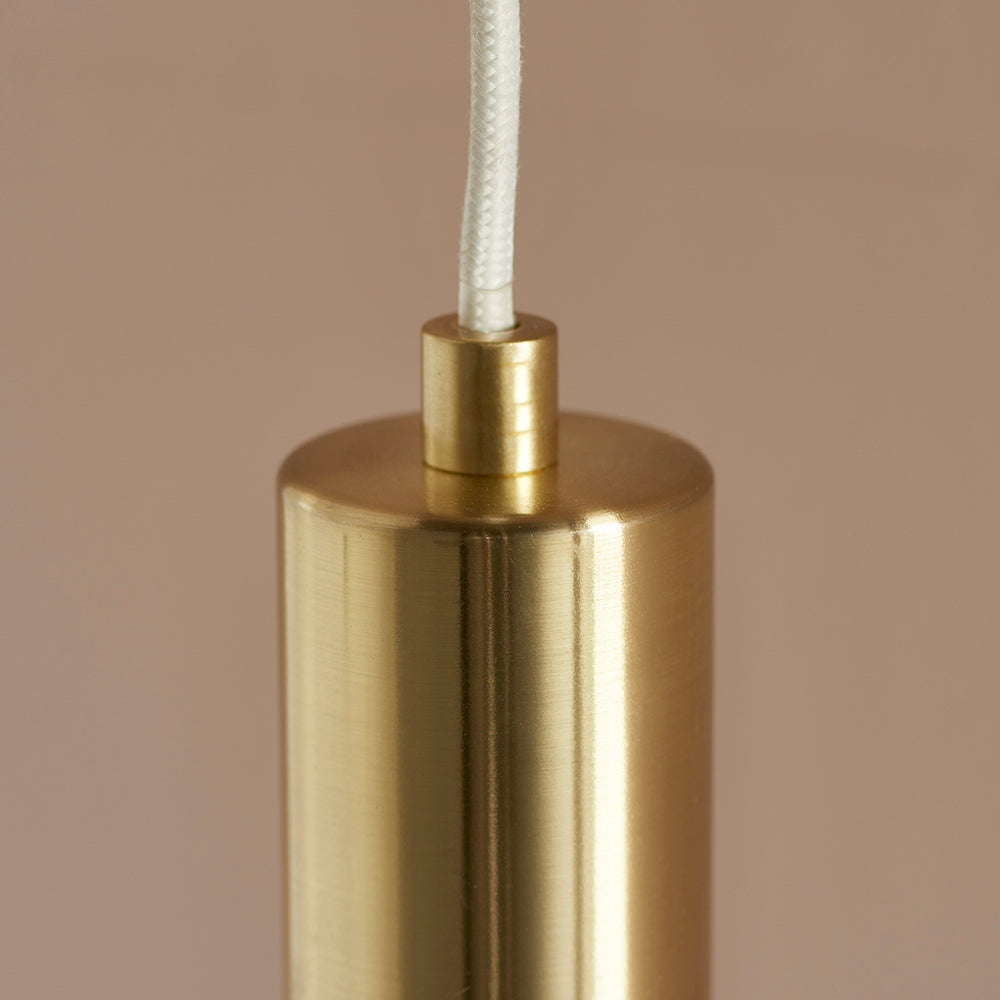 Endon Lighting 94370 Maio 1Lt Pendant Satin Brass Plate