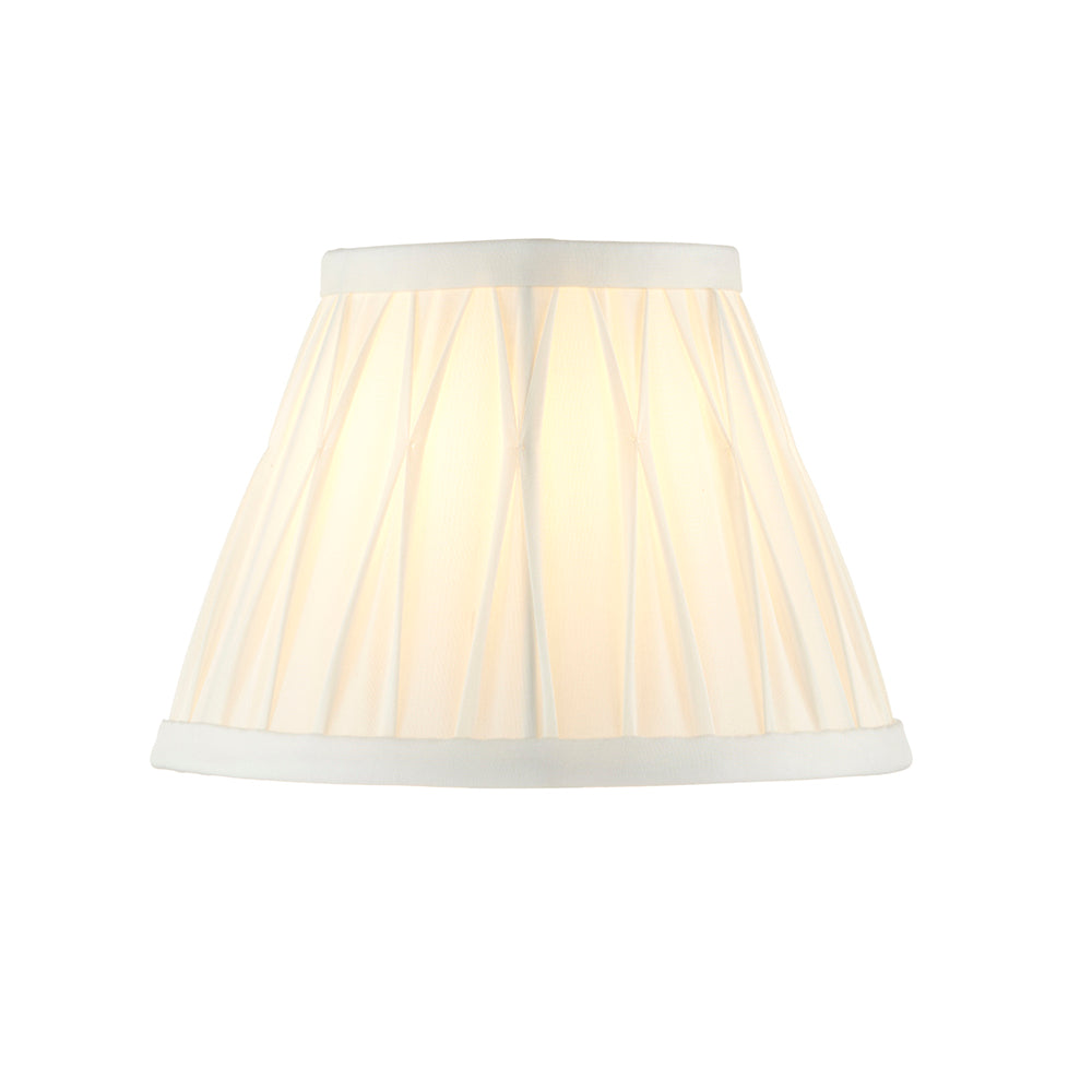 Endon Lighting 94374 Chatsworth 1Lt Shade Vintage White Silk