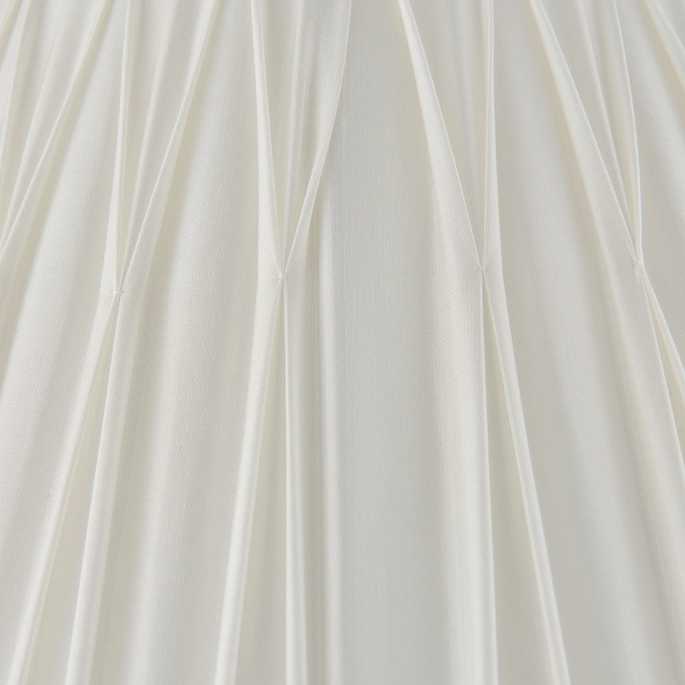 Endon Lighting 94375 Chatsworth 1Lt Shade Vintage White Silk
