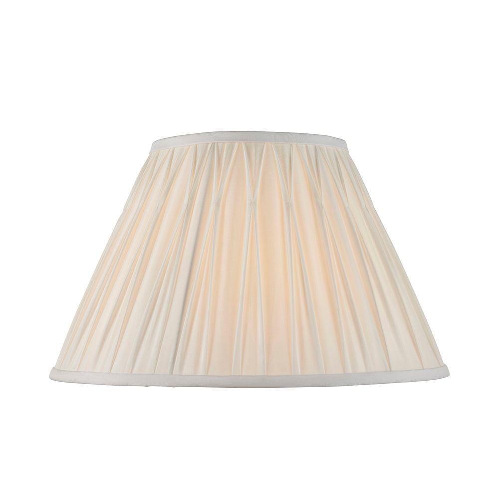 Endon Lighting 94376 Chatsworth 1Lt Shade Vintage White Silk