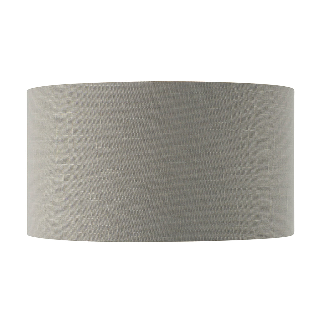 Endon Lighting 94379 Highclere 1Lt Shade Charcoal Fabric & Bright Nickel Plate