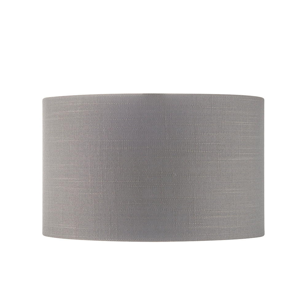 Endon Lighting 94380 Highclere 1Lt Shade Charcoal Fabric & Bright Nickel Plate