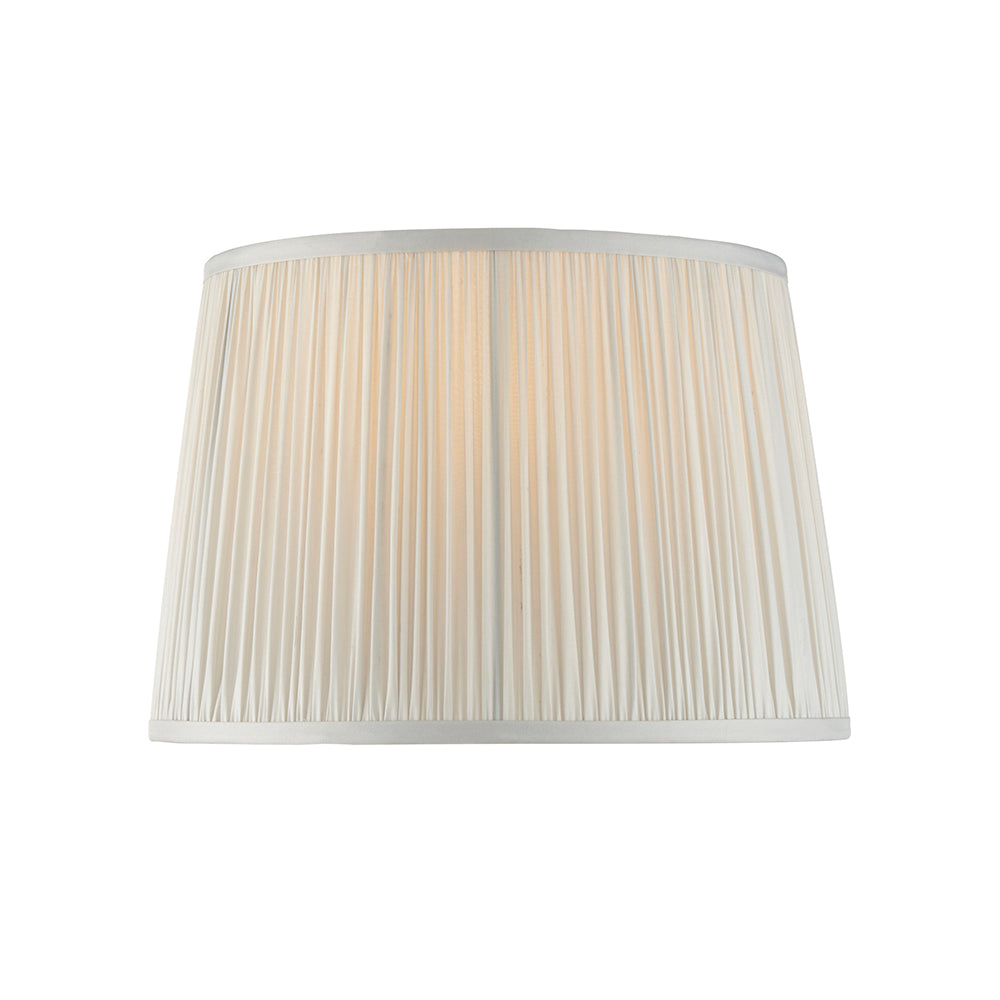 Endon Lighting 94382 Wentworth 1Lt Shade Silver Silk