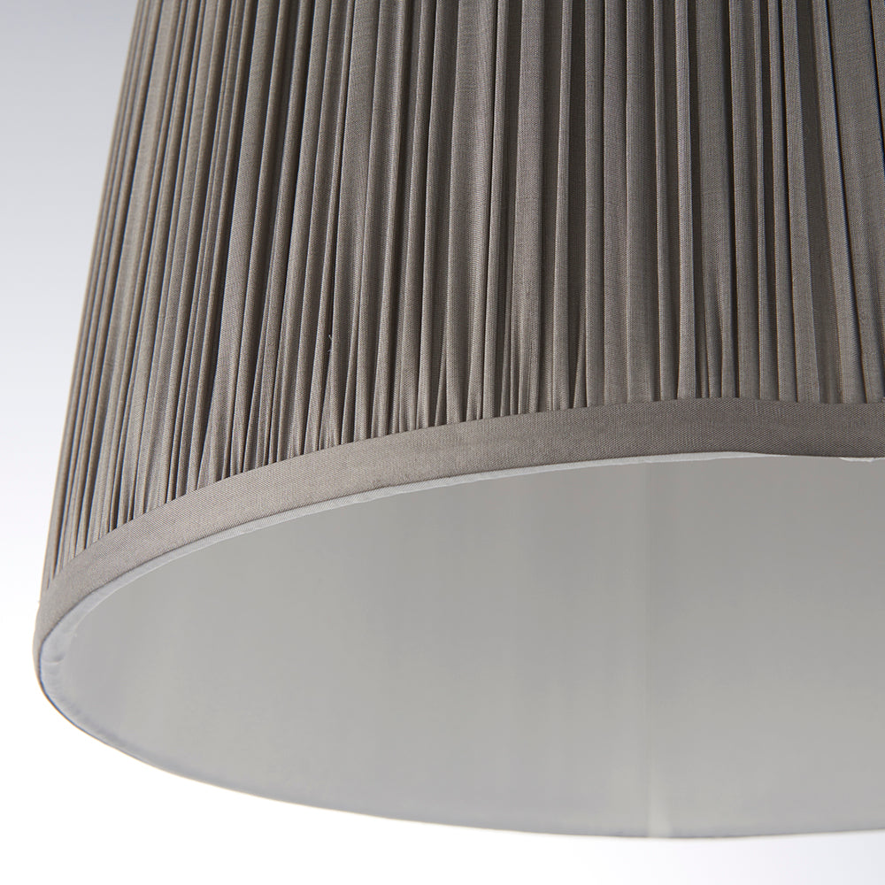 Endon Lighting 94383 Wentworth 1Lt Shade Charcoal Grey Silk