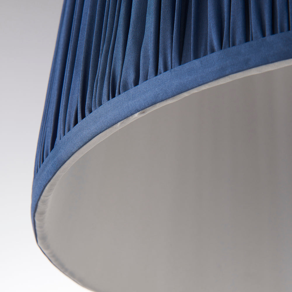 Endon Lighting 94384 Wentworth 1Lt Shade Midnight Blue Silk