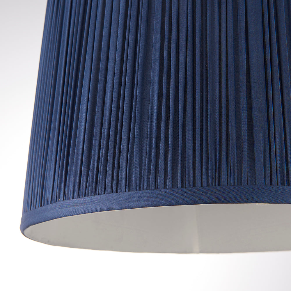 Endon Lighting 94386 Wentworth 1Lt Shade Midnight Blue Silk