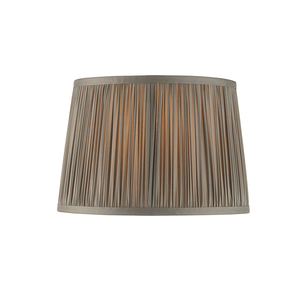 Endon Lighting 94389 Wentworth 1Lt Shade Charcoal Grey Silk