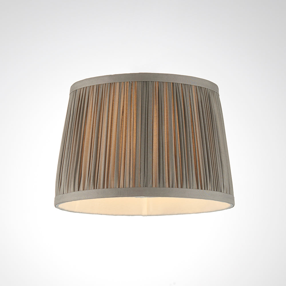 Endon Lighting 94390 Wentworth 1Lt Shade Charcoal Grey Silk