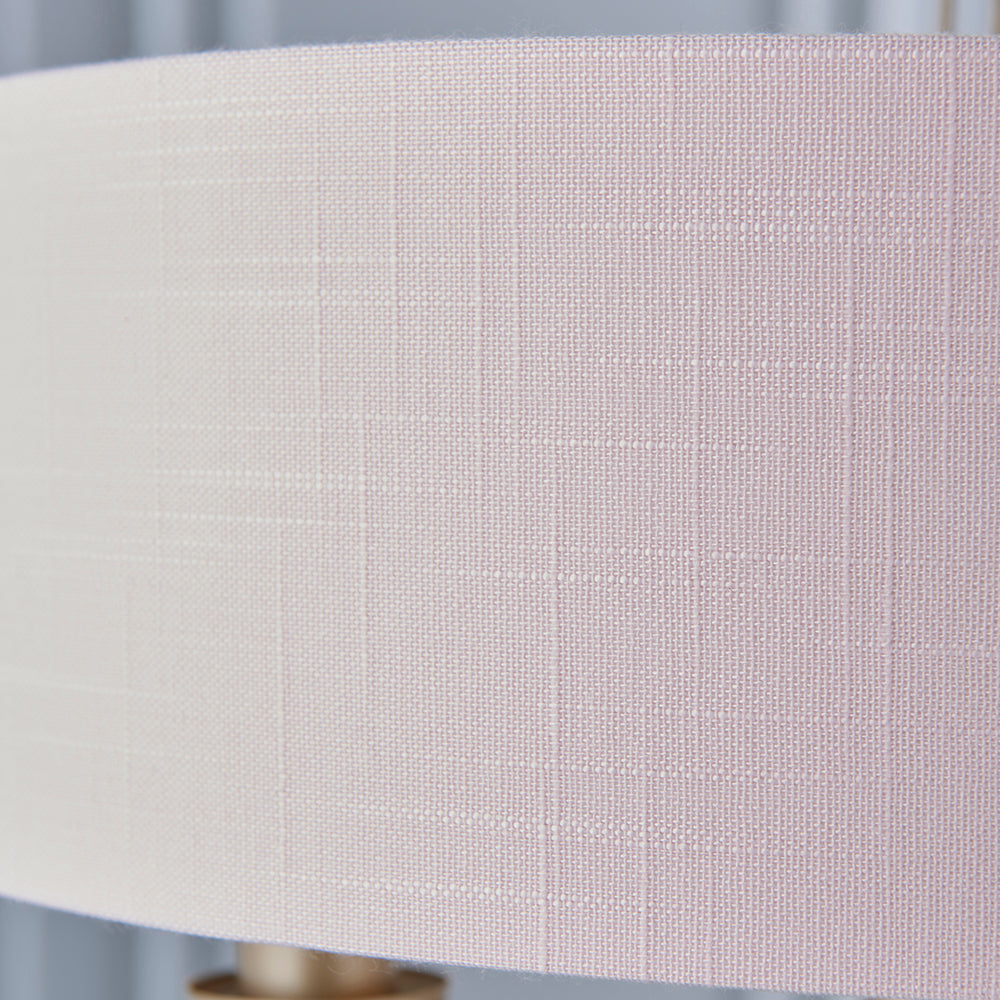 Endon Lighting 94410 Highclere 3Lt Pendant Champagne Paint & Blush Pink Fabric