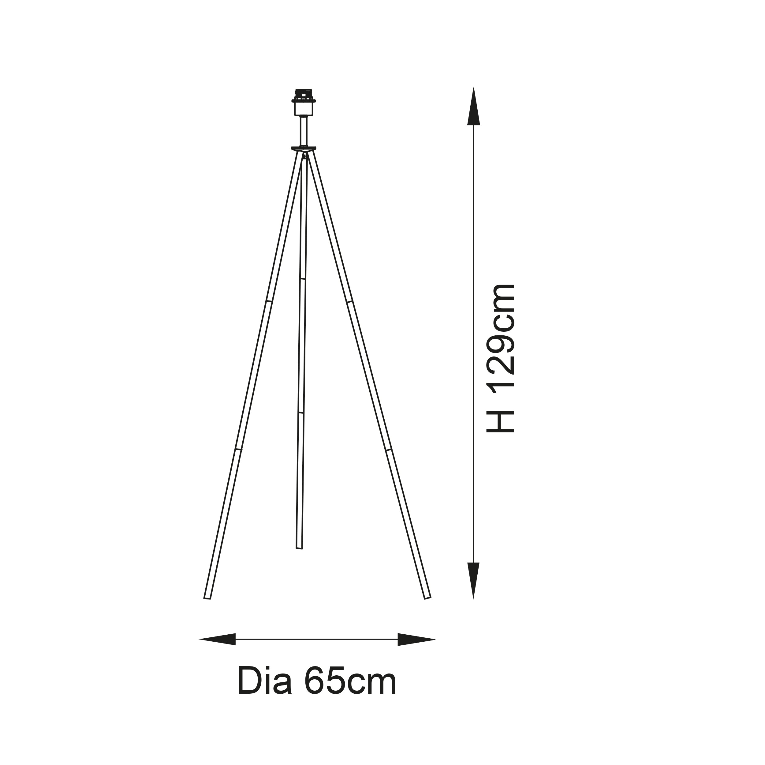 Tripod Floor Base With Shade