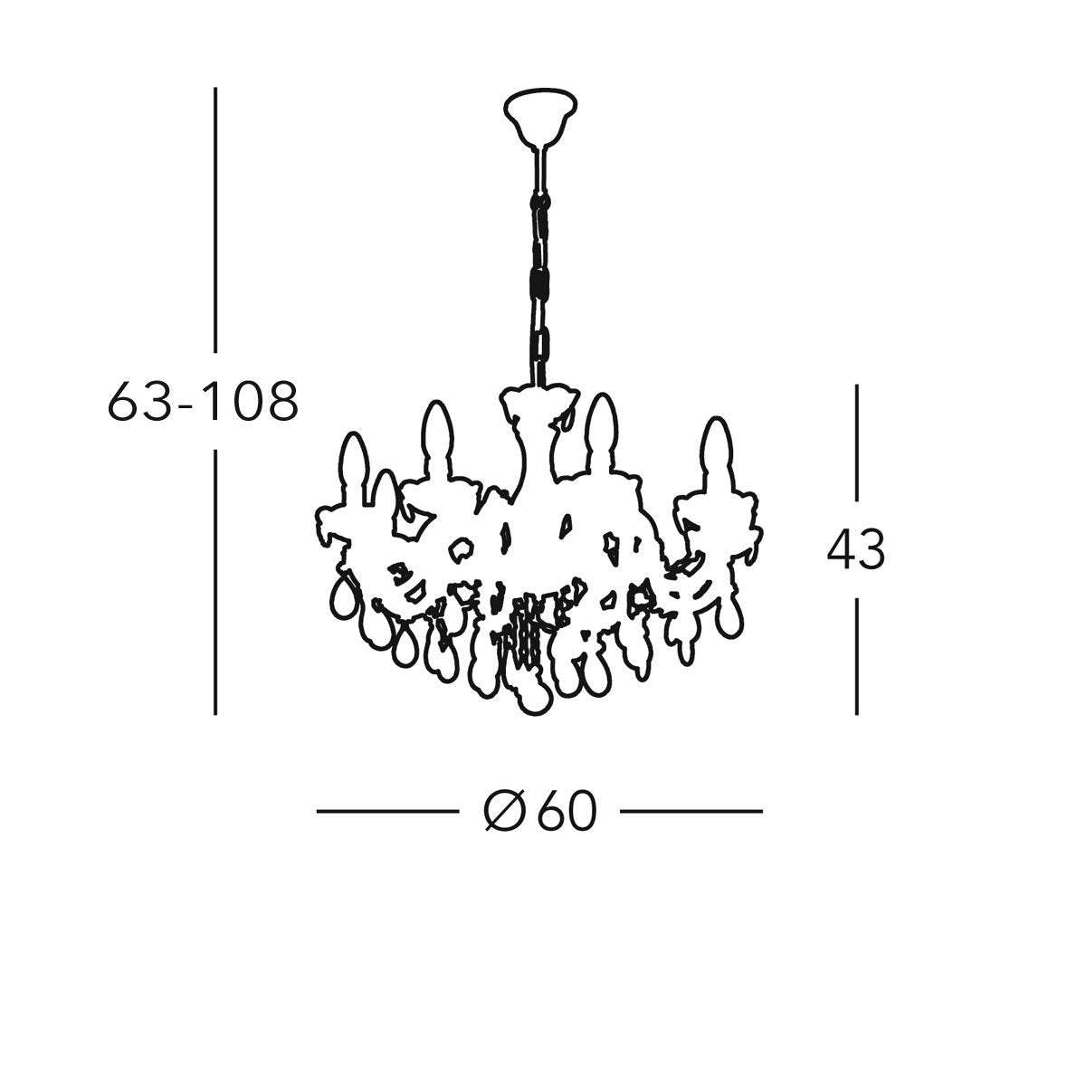 Kolarz 960.88 VALERIE Chandelier