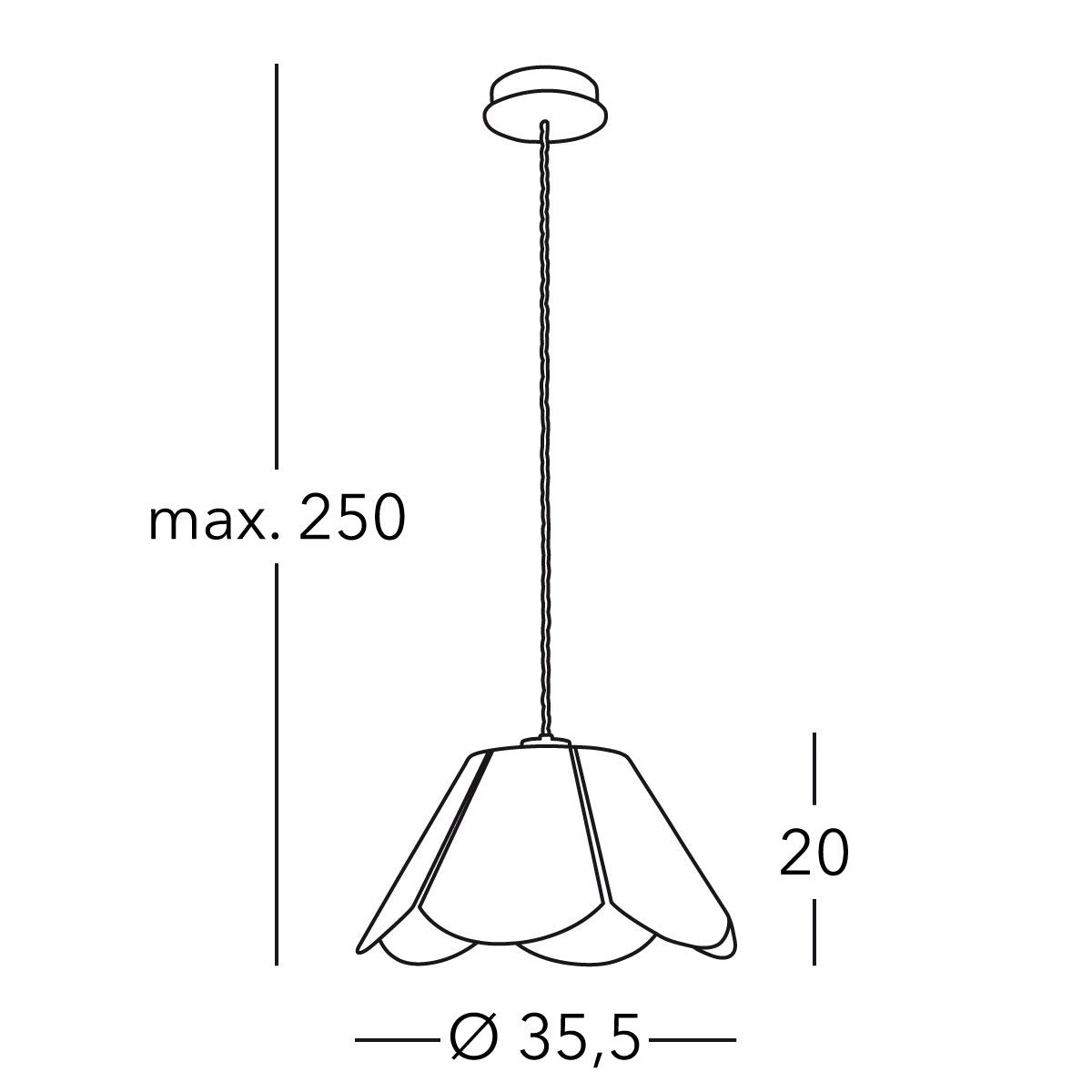 Kolarz A1346.31.Wm.Ag/35 BLOOM Pendant Light