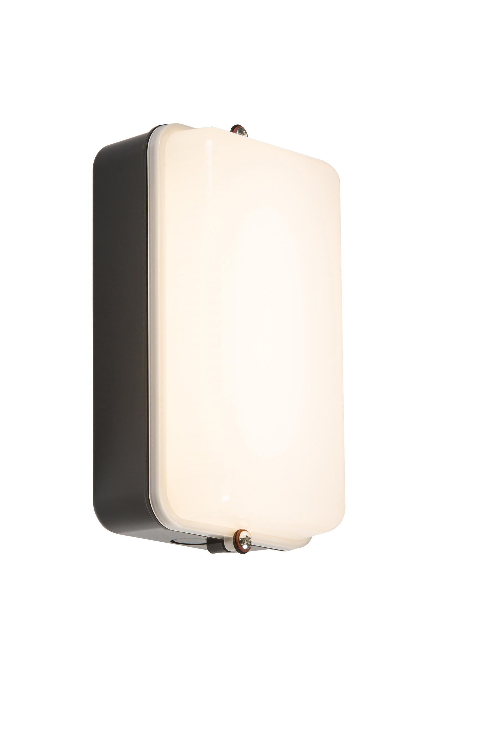 ML Accessories-AMLEDB 230V IP54 5W LED Security Amenity Bulkhead Black Base with Opal Diffuser Cool White 4000K