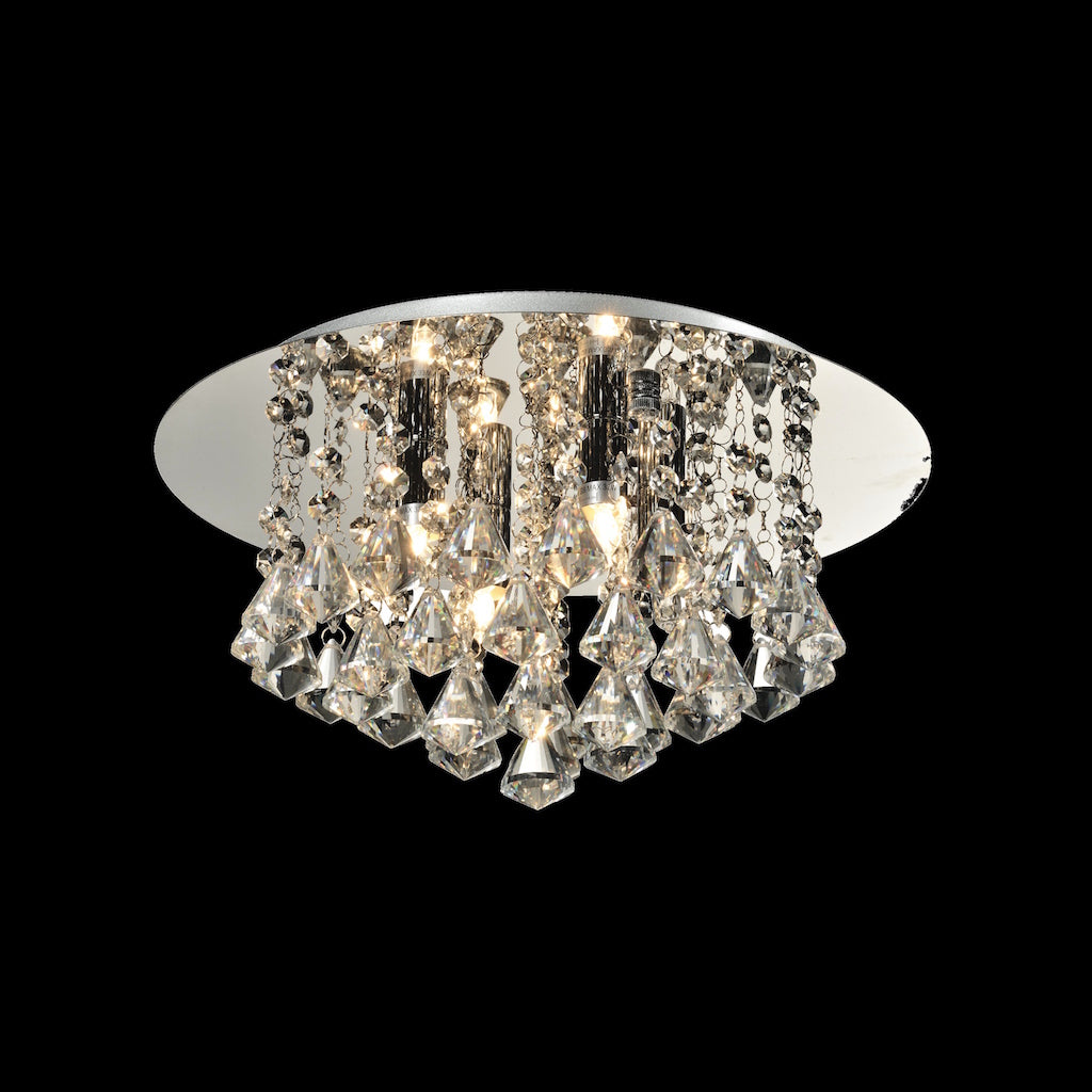 4 Light Crystal Flush 4 x 33W G9 Maximum