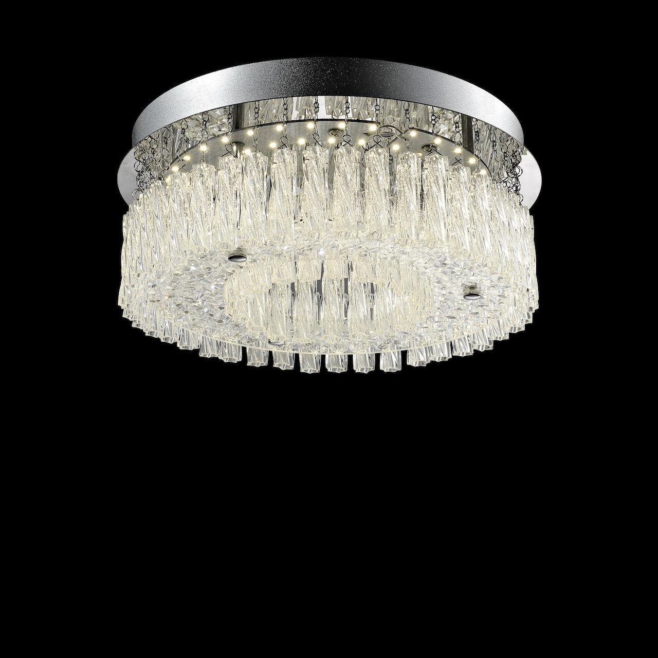 Small LED Crystal Ceiling Light 12W Integrated LED