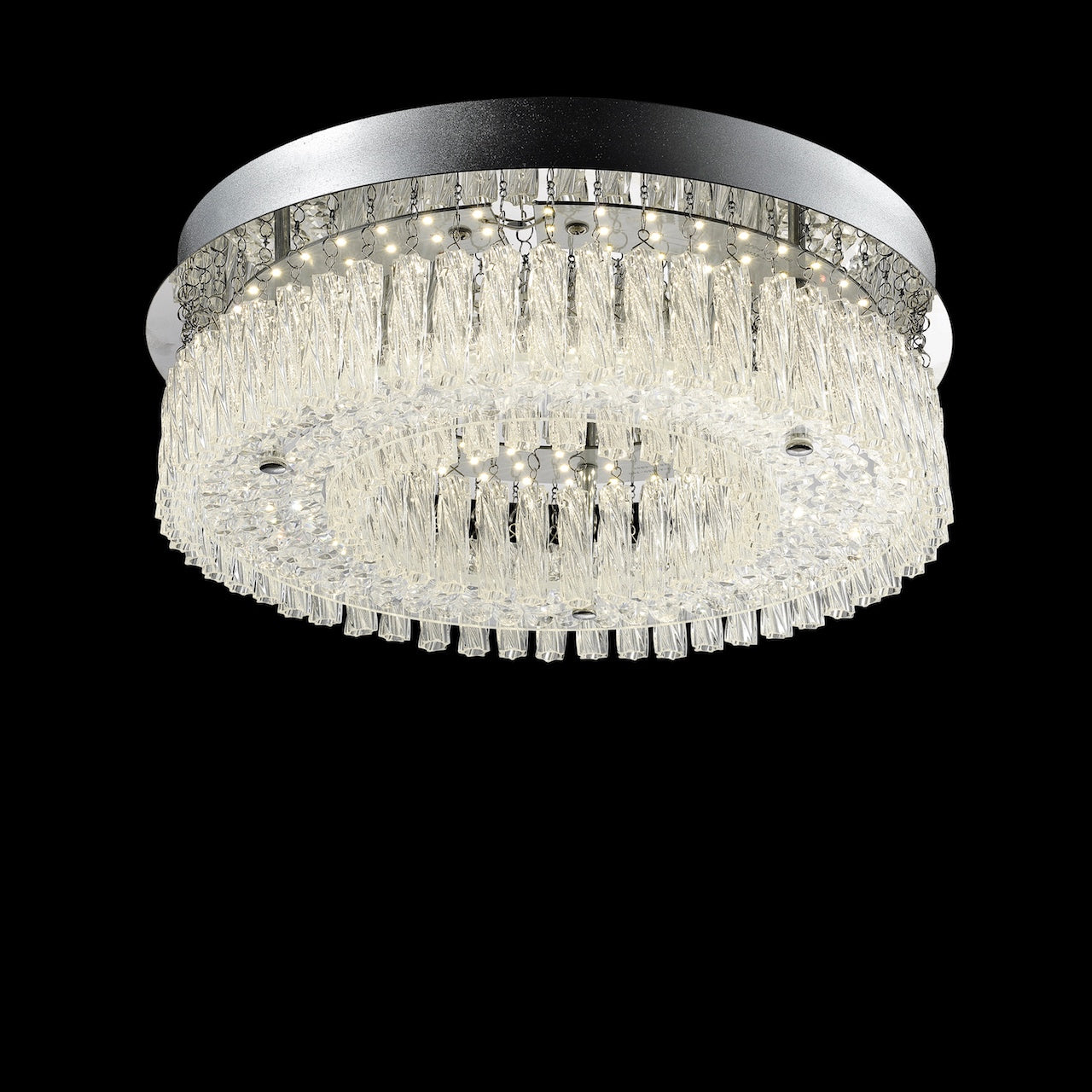 Large LED Crystal Ceiling Light 24W Integrated LED