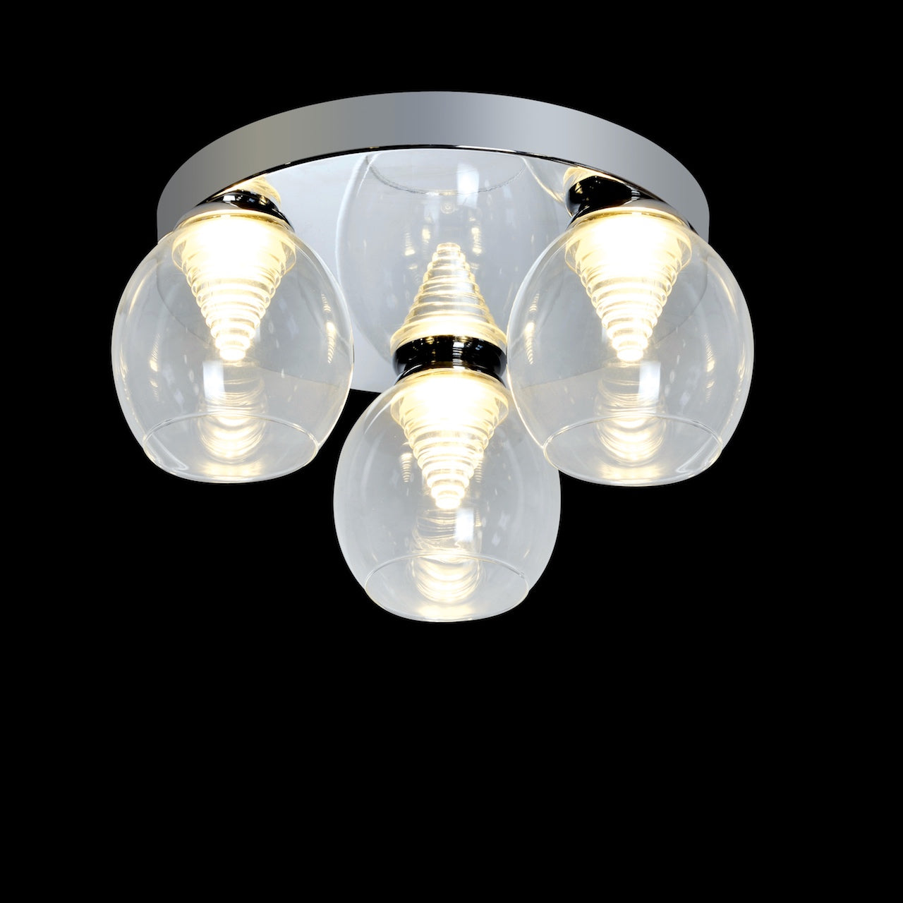 3 Light LED Flush 3 x 3W LED Replaceable LED