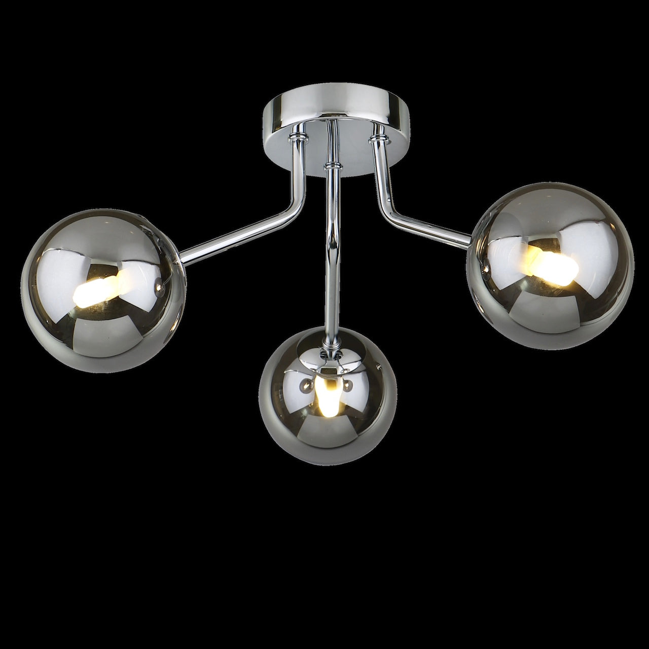 3 Light Semi Flush 3 x 33W G9 Maximum